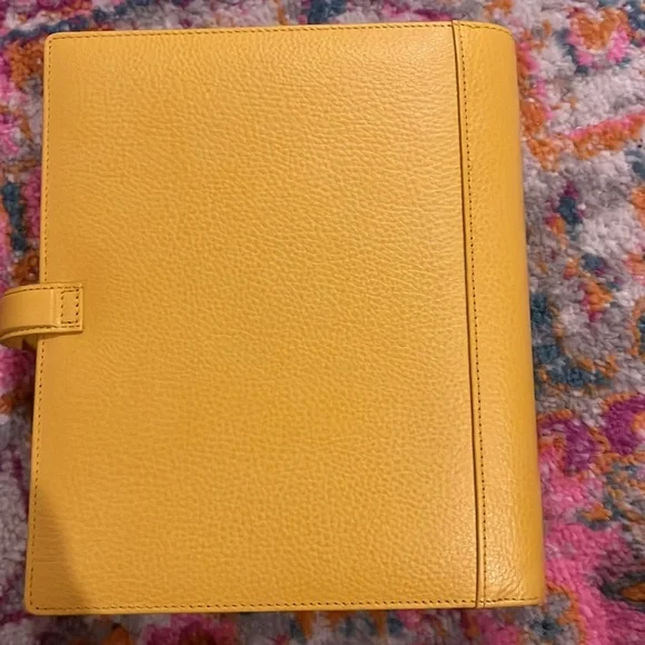 Fofax Finsbiry Mustard Yellow 2025 Leatherr Organizer - Picture 7 of 10